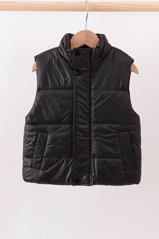 Black mom&me puffer vest
