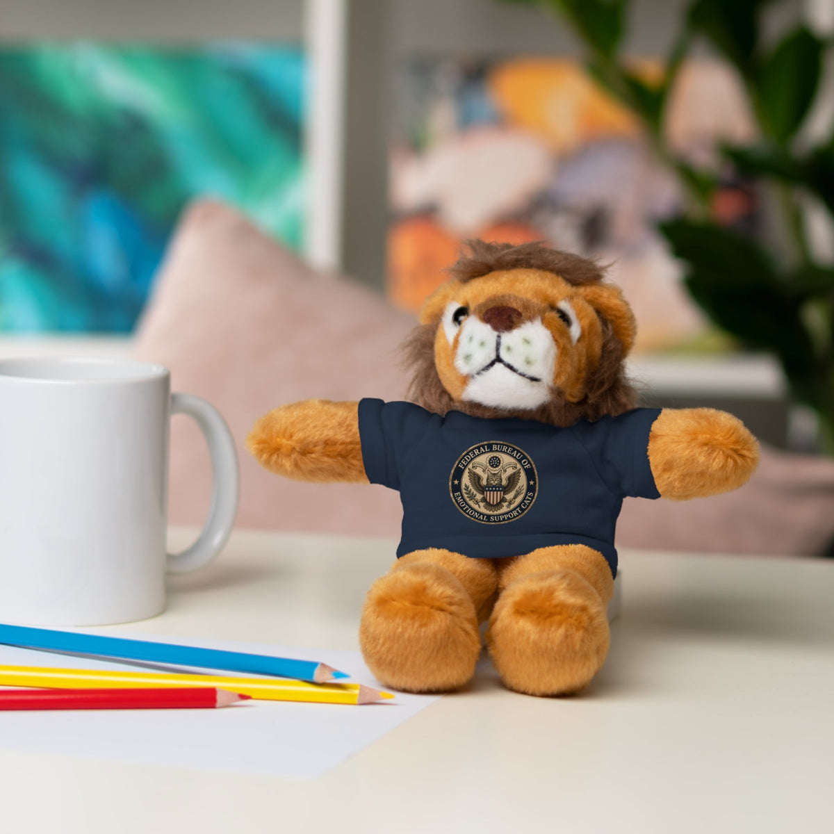 Emotional Support Cats Plush Toy (Jaguar or Lion)