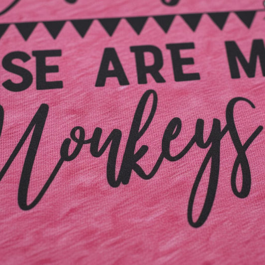 Funny Mom Shirt - Cute Mom Tee With Humorous Circus Monkeys Quote