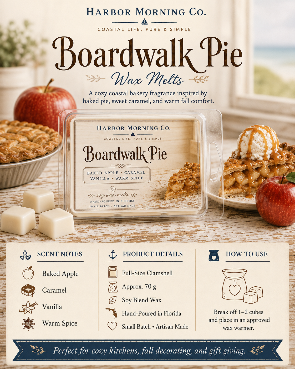 Boardwalk Pie | Wax Melts