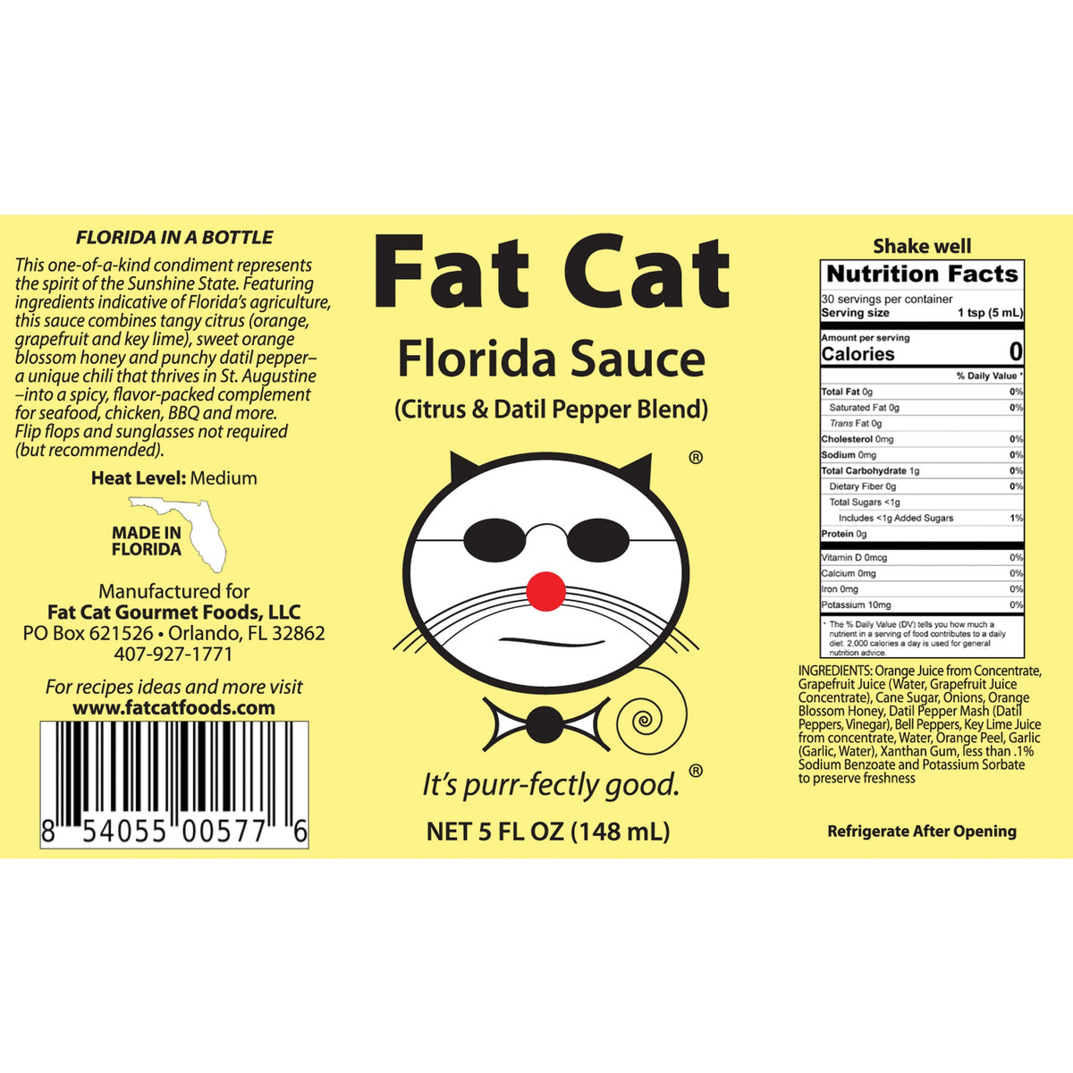 Florida Sauce Citrus and Datil Pepper Blend