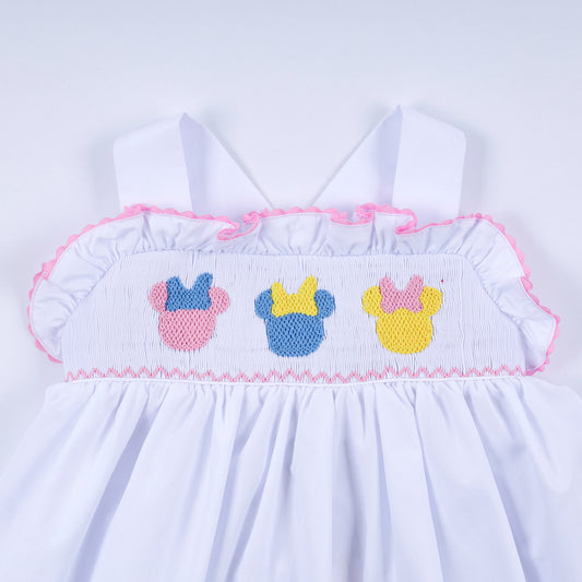 White character ruffle dress