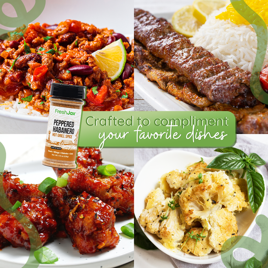 Peppered Habanero Hot Grill Spice โ Low Sodium Fiery Blend
