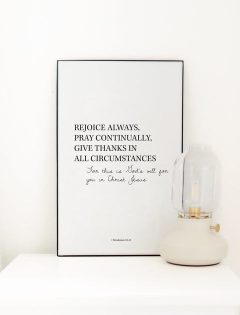 11x17 Rejoice Always