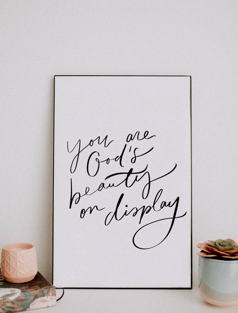 11x17 You are God's Beauty