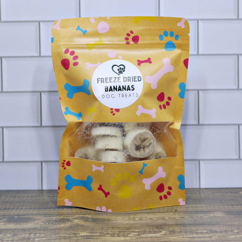 Freeze Dried Banana Dog Treats Single Ingredient, All-Natural Healthy Snack