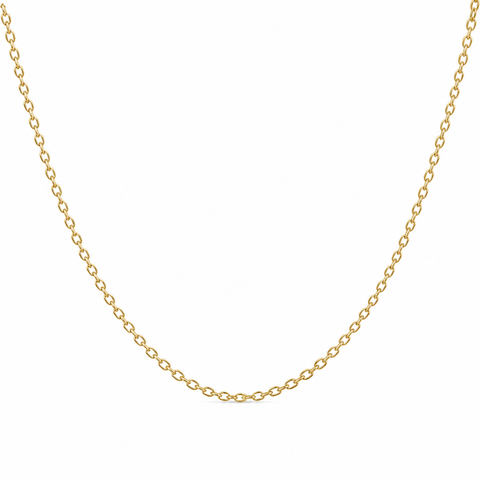 14k Gold Filled Cable Chain Necklace 2.3mm | Lobster Clasp | Custom Length Minimal Everyday Chain