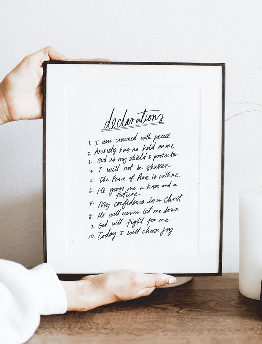 8x10 Declarations