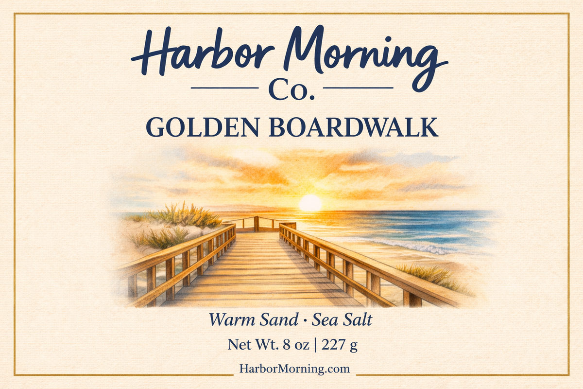 Golden Boardwalk | 8 oz Soy Candle