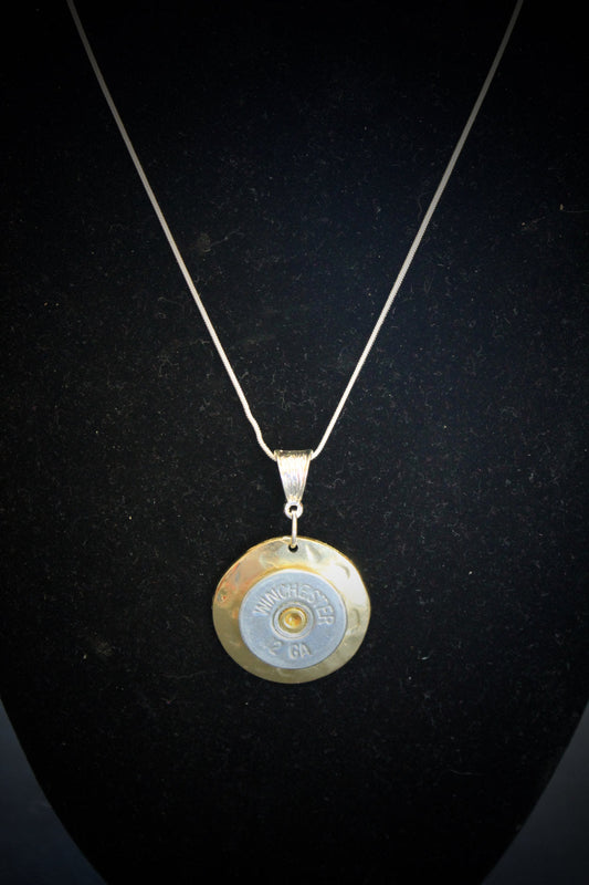Shotgun Shell Pendant Necklace, Shotgun Shell Jewelry, 12g Shotgun Shell, Gift For Her, Shooting Sports Jewelry, Southwestern Style