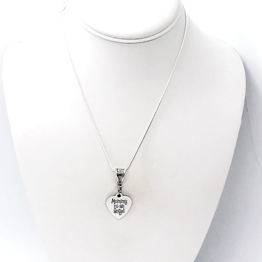 Miscarriage Gift, Mommy To An Angel Necklace, Pregnancy Loss Gift, Sympathy Gift, Infant Loss Gift, Remembering My Child, 1 in 4 Gift