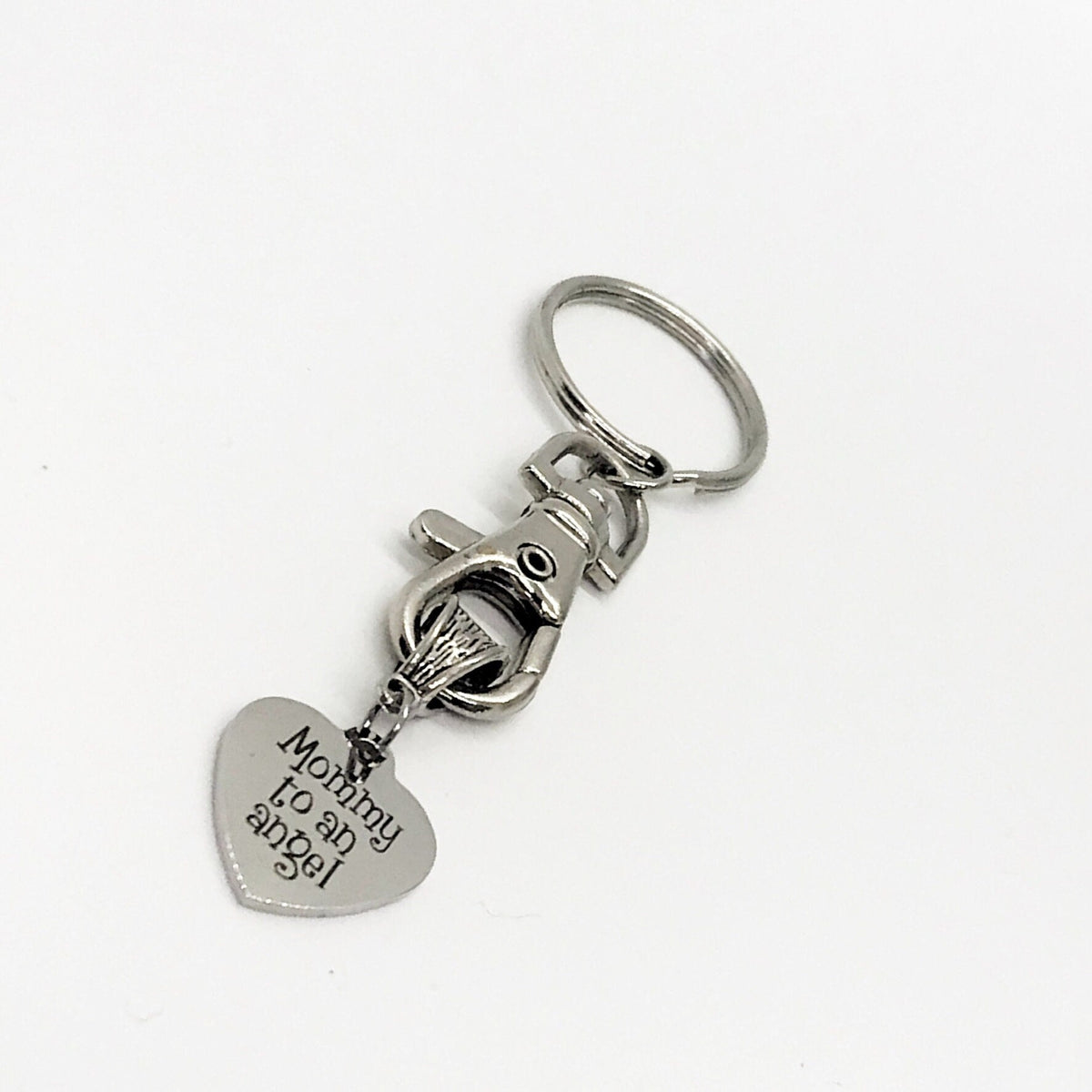 Miscarriage Gift, Mommy To An Angel Keychain, Miscarry Memorial Gift, Infant Loss Gift, Pregnancy Loss Gift, Mom to An Angel, Baby Loss