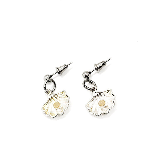 Mustard Seed Earrings, Oyster Shell Mustard Seed Jewelry, Matthew 17 20, Mustard Seed Faith, Bible Verse Gift, Scripture Gift, Faith Gift