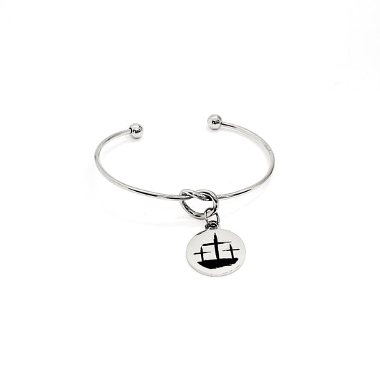 Three Cross Bracelet, Easter Jewelry, Crucifixion Jewelry, Cross Jewelry, Three Cross Charm, Faith Gift, Christian Jewelry, Faith Jewelry