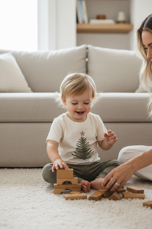 Holiday Tree Organic Kids T-Shirt