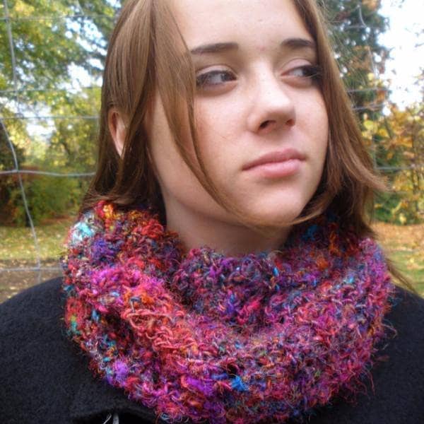 Random Stitch Cowl Pattern