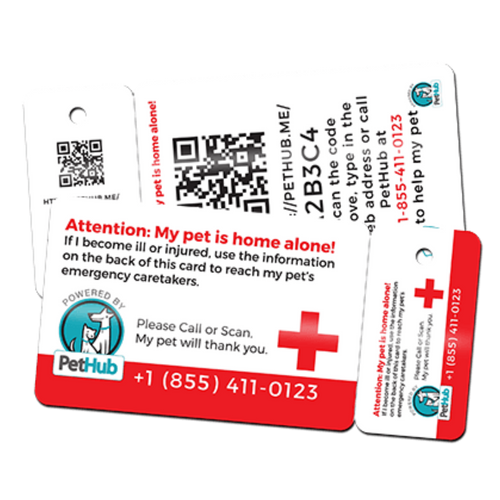 PetHub QR Pet ID Wallet & Keychain Card – Emergency Backup for Your Pet