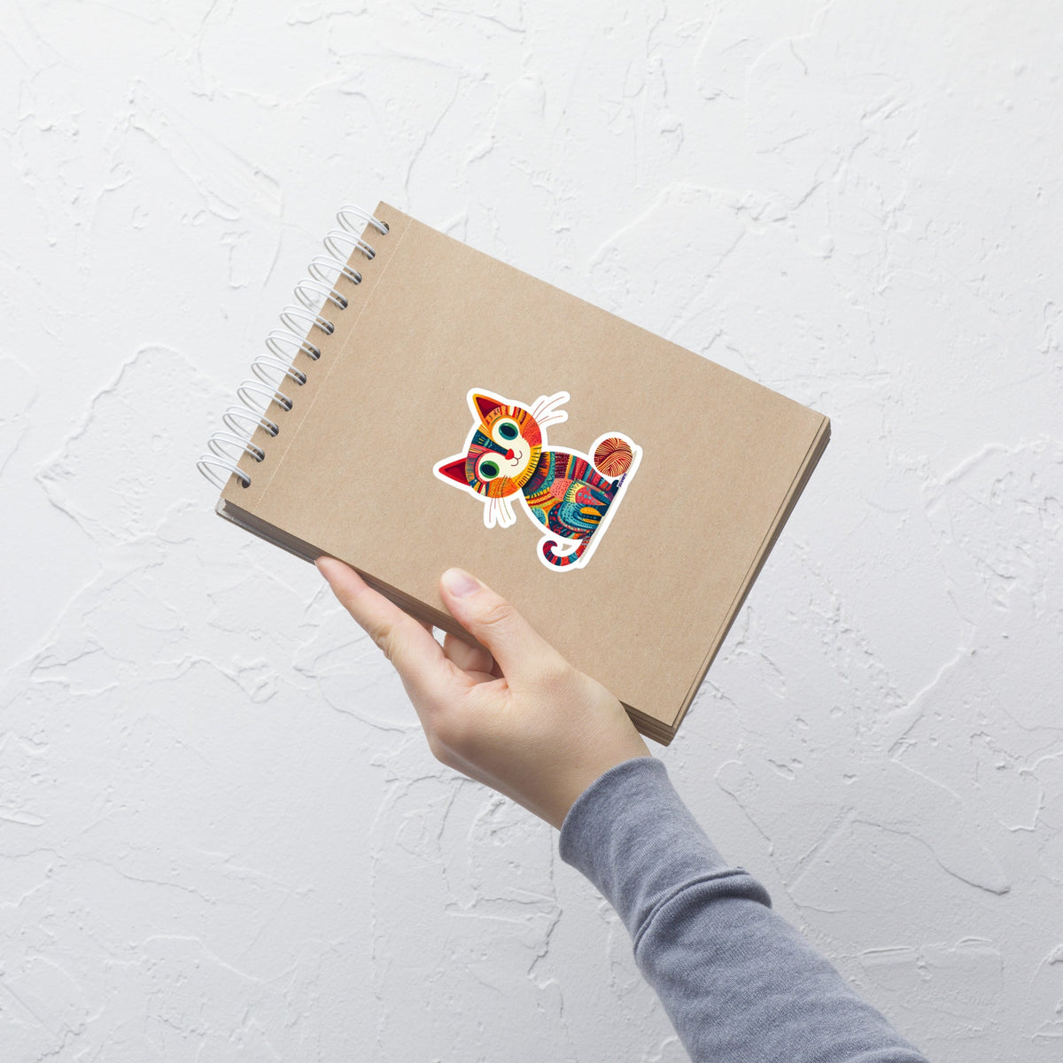 “Yarn Whiskers” Vinyl Sticker – Designed by Nicole Snow