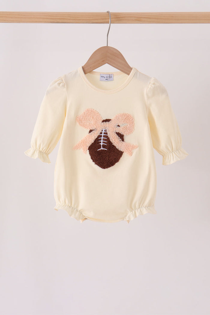 Cream Football French Knot Bubble