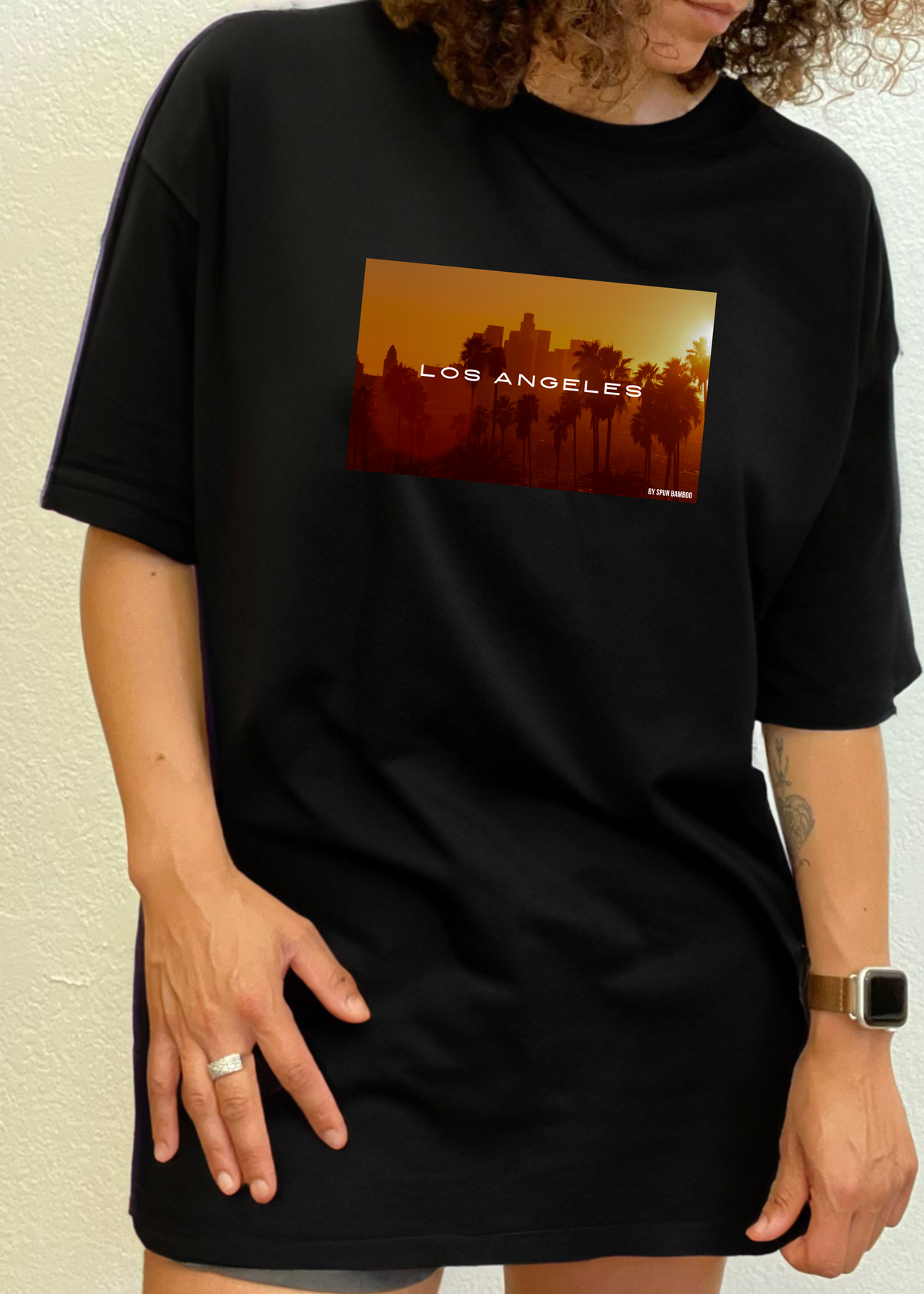 Los Angeles Unisex Bamboo Viscose/Organic Cotton Short Sleeve Graphic T-Shirt