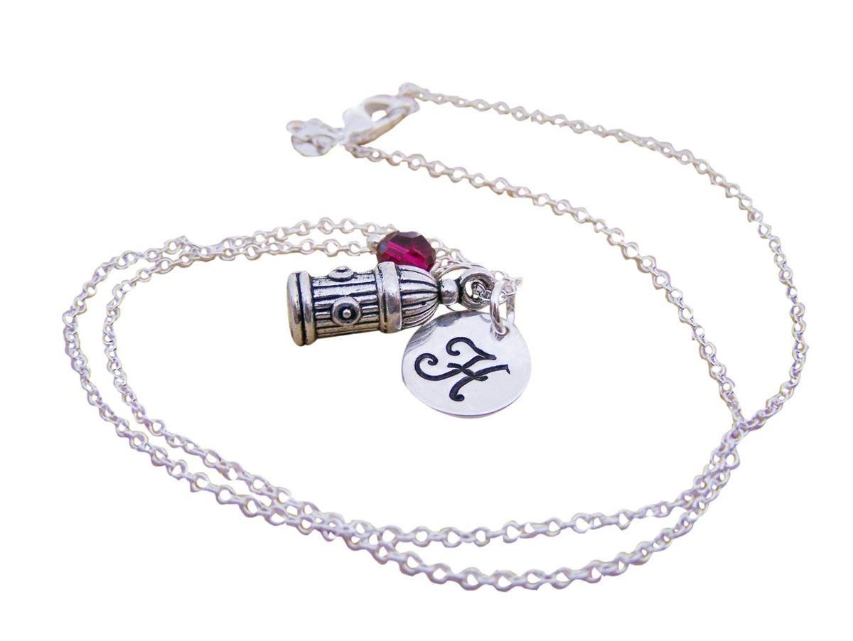 Fire Hydrant Charm Necklace – Personalized Sterling Silver Jewelry