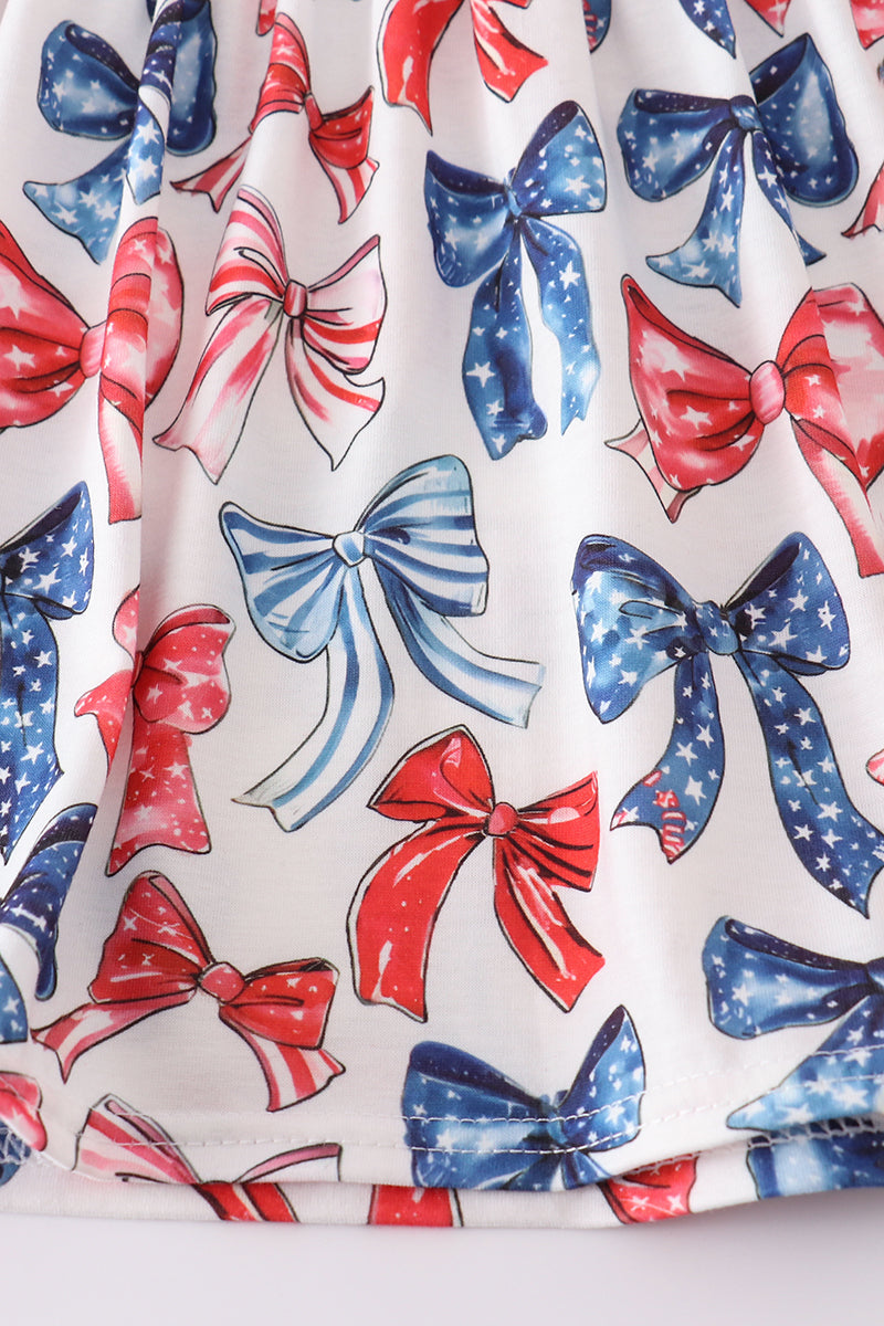Bow print mom&me top