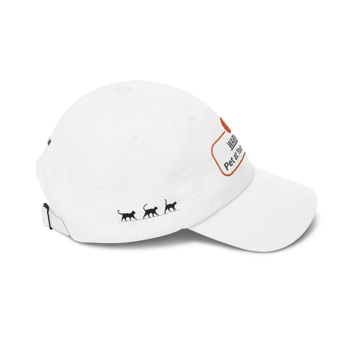 Warning: Pet at Your Own Risk Hat – Sassy Cat Embroidered Dad Cap