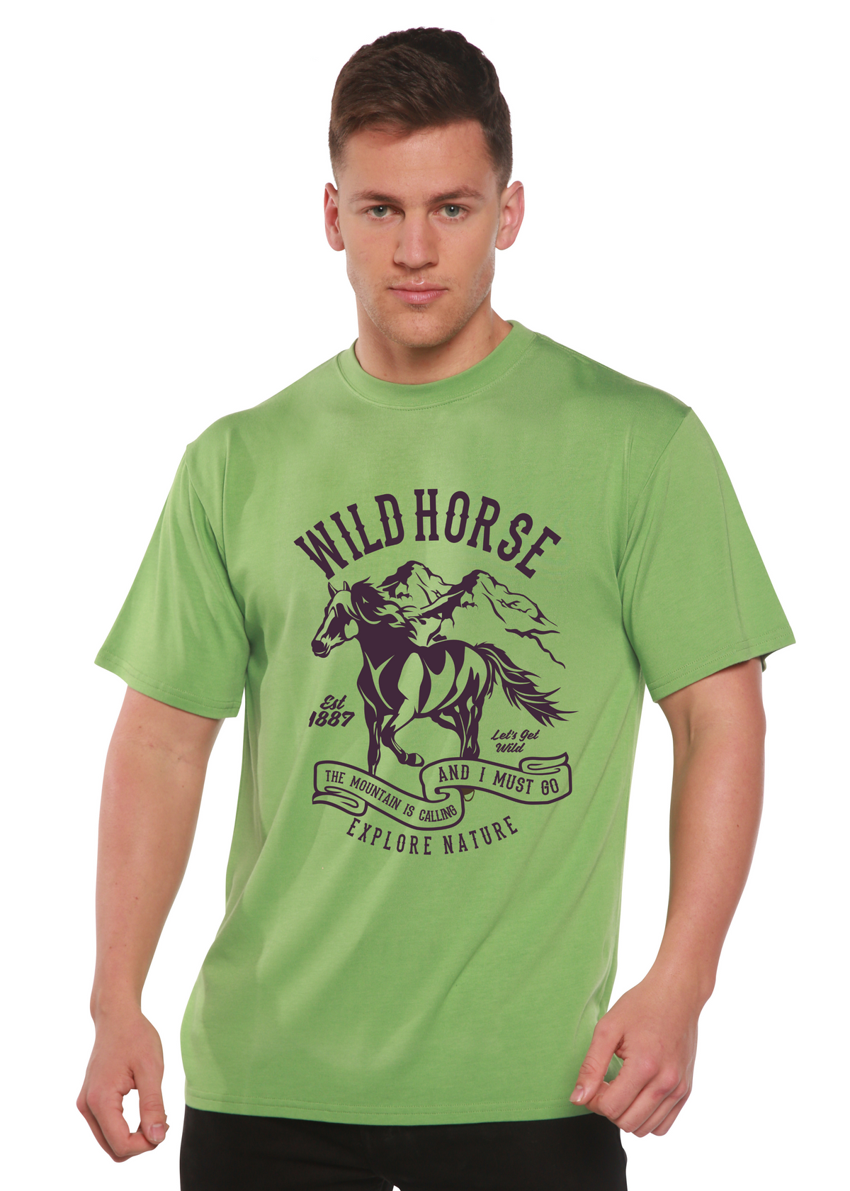 Wild Horse Spun Bamboo® Men's Bamboo Viscose/Organic Cotton Short Sleeve Graphic T-Shirt