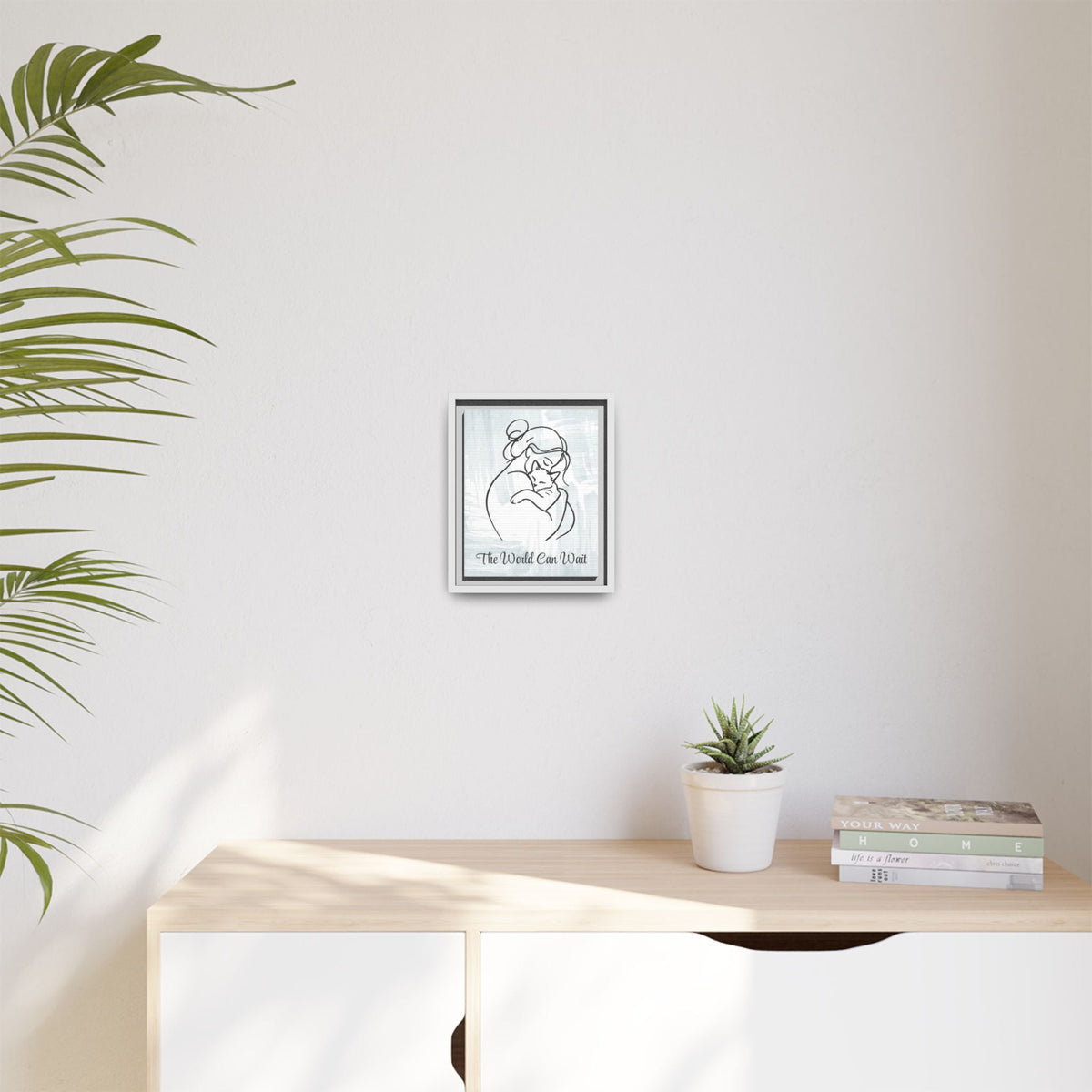 The World Can Wait Cat Canvas Print