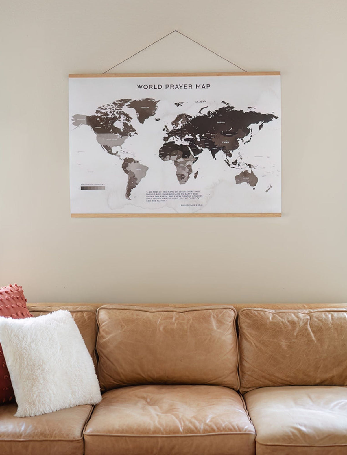Horizontal Poster: World Prayer Map