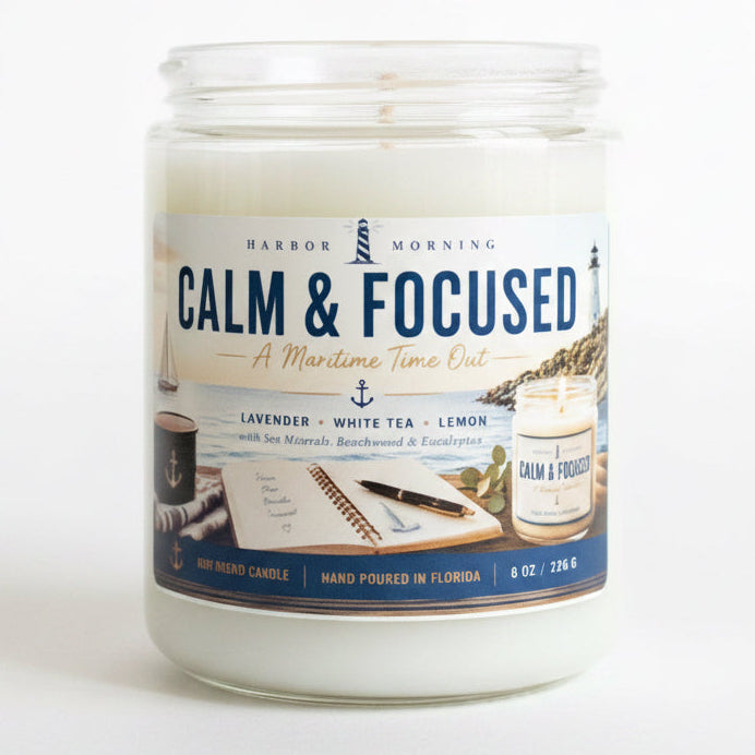 Calm & Focused | 8 oz Soy Candle