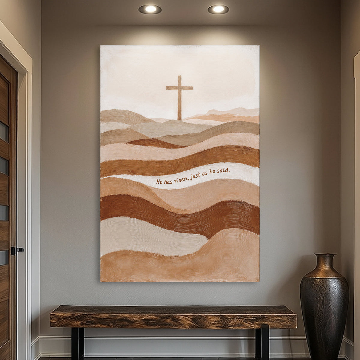 He Has Risen Just As He Said Faith Sign