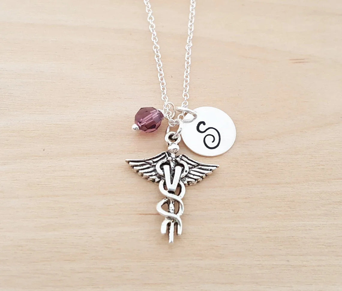 Personalized Veterinarian Sterling Silver Necklace