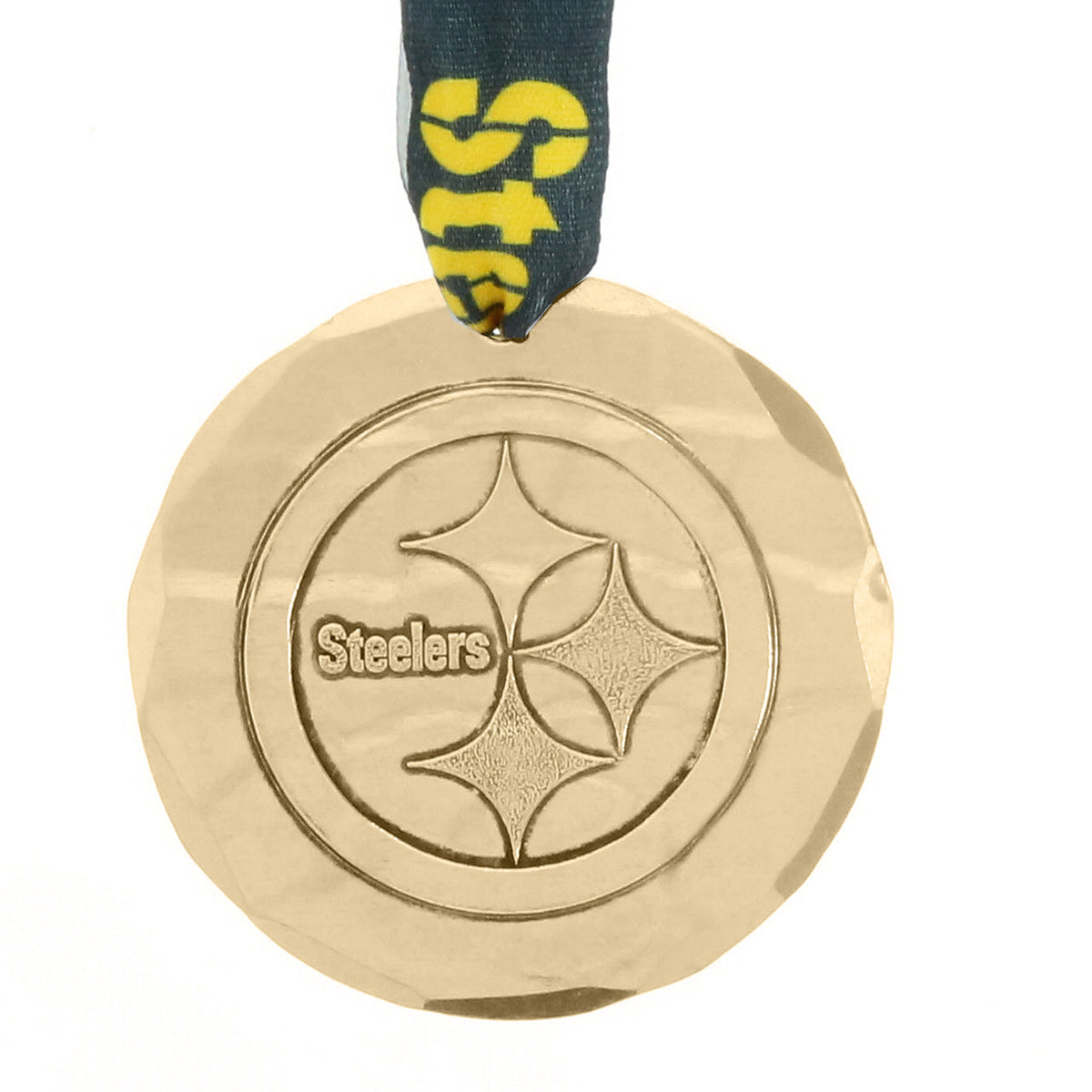 Pittsburgh Steelers Small Round Ornament (Bronze)