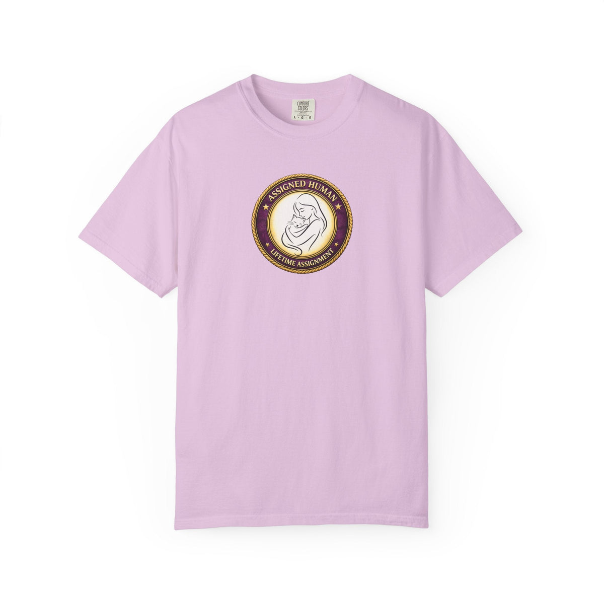 Assigned Human – Lifetime Assignment T-Shirt | Cat Lover Seal Tee