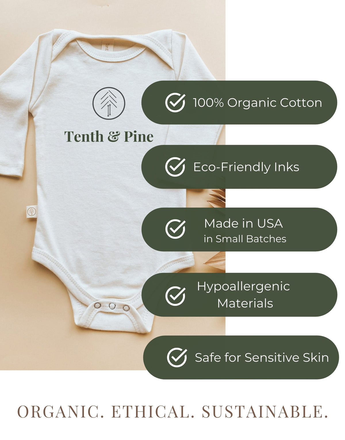 Little Sister Organic Baby Bodysuit