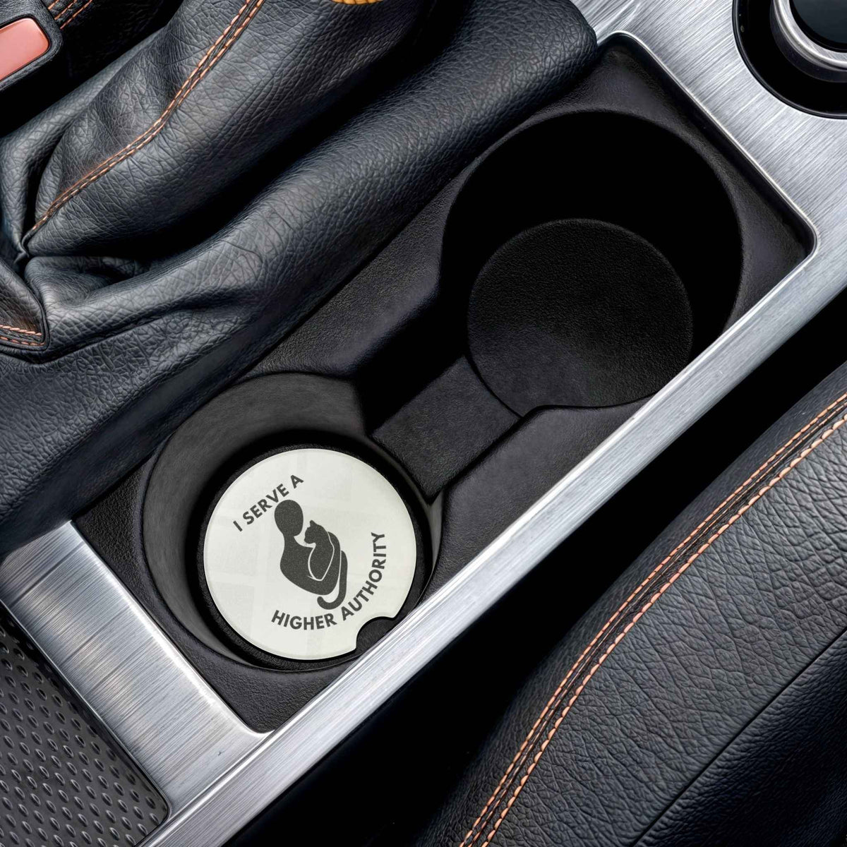 Car Coaster for People Who Answer to Cats
