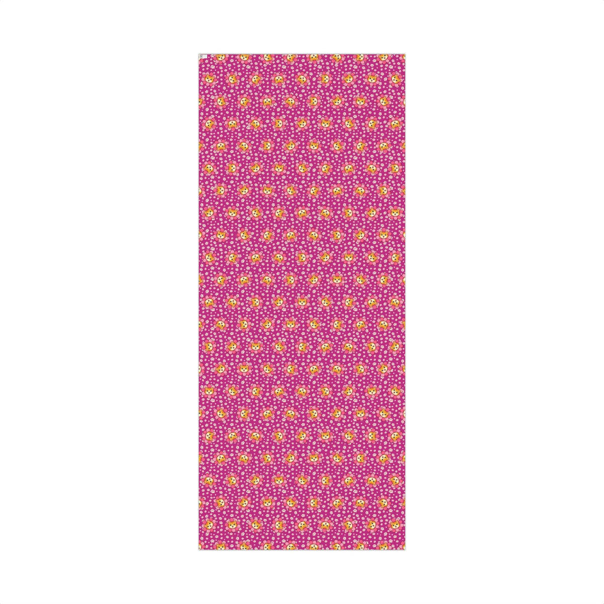 Pink Cat Blossom Gift Wrap | Cute Cat Lover Wrapping Paper