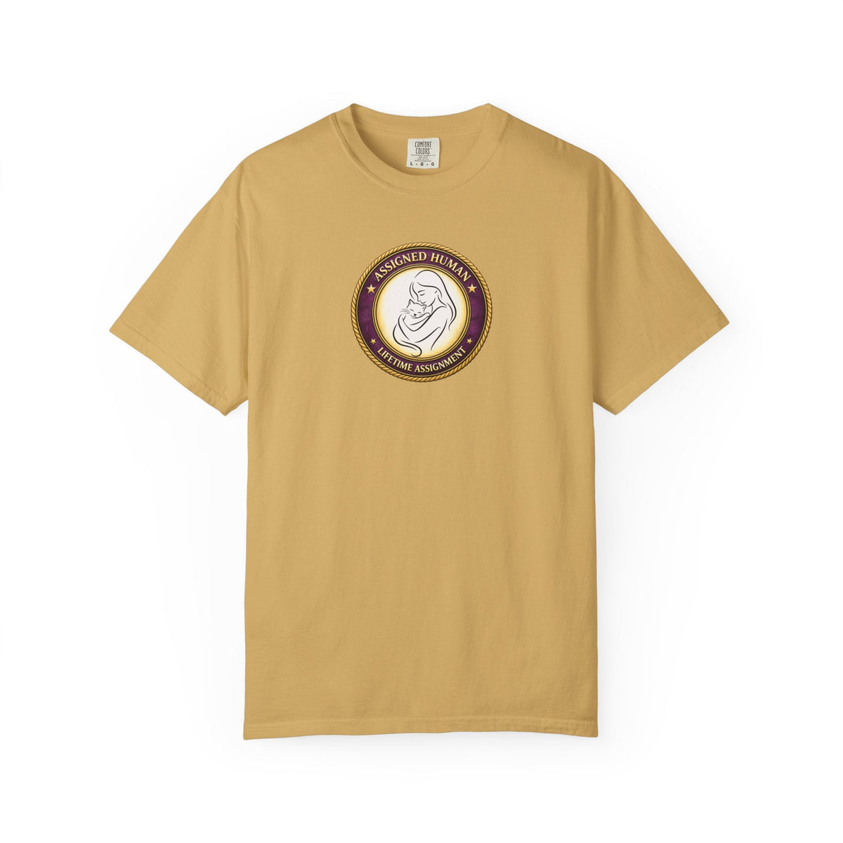 Assigned Human – Lifetime Assignment T-Shirt | Cat Lover Seal Tee