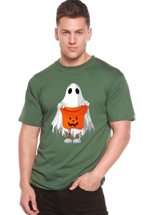 Boo Halloween Men's Bamboo Viscose/Organic Cotton Short Sleeve Graphic T-Shirt