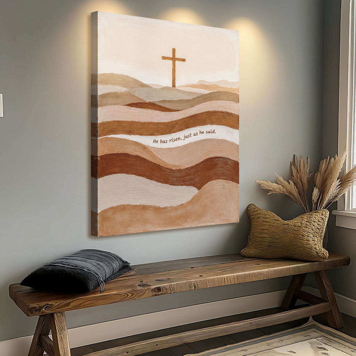 He Has Risen Just As He Said Faith Sign