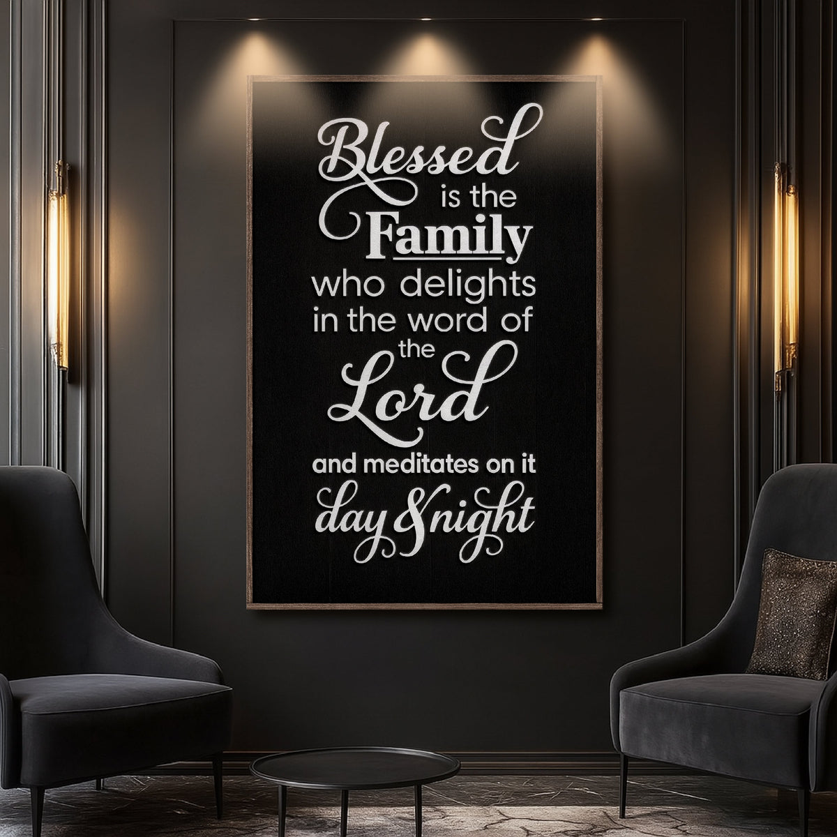Blessed Is The Family Faith Sign II
