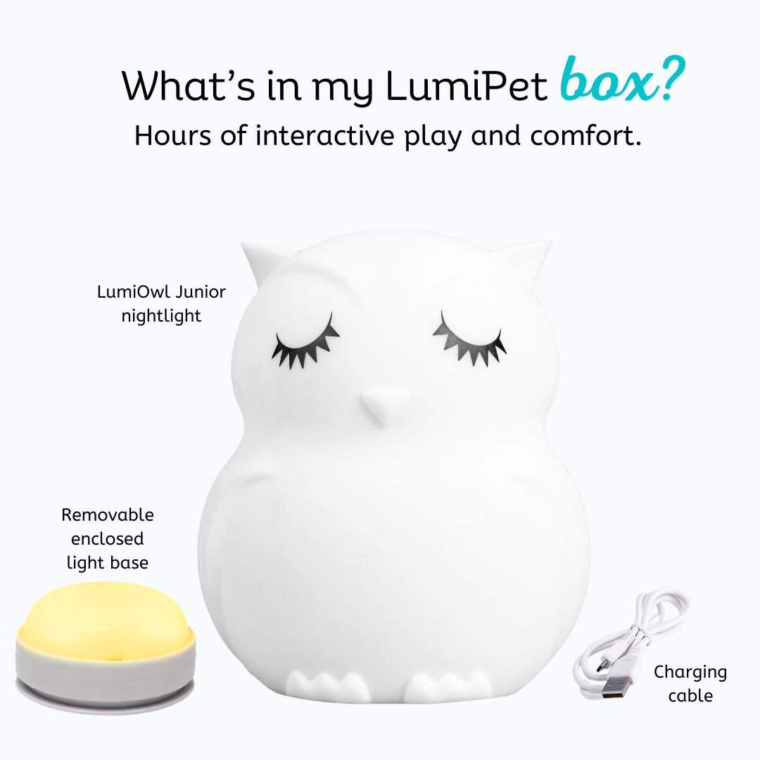 LumiPets® Owen the Owl- Children's Touch Night Light Junior