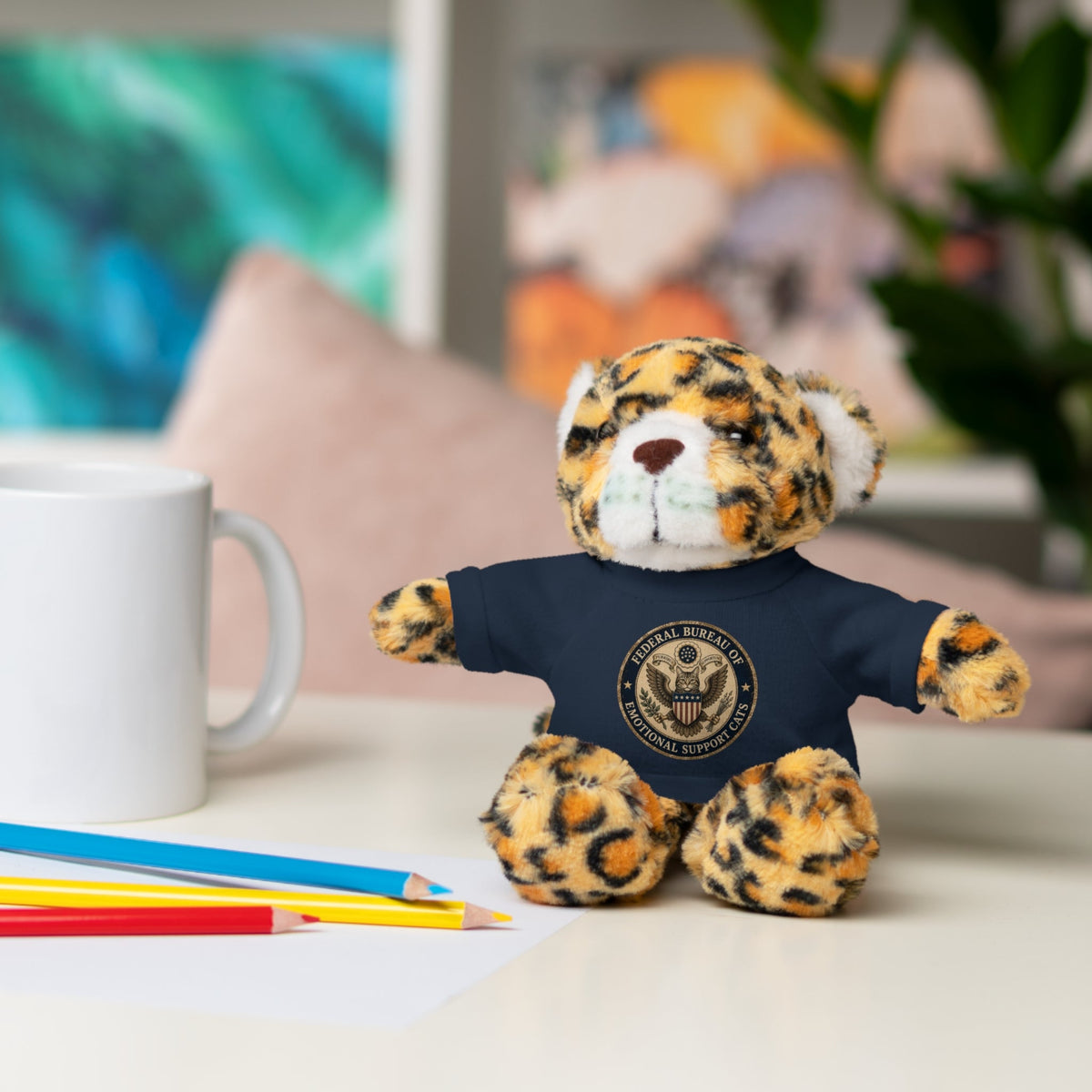 Emotional Support Cats Plush Toy (Jaguar or Lion)
