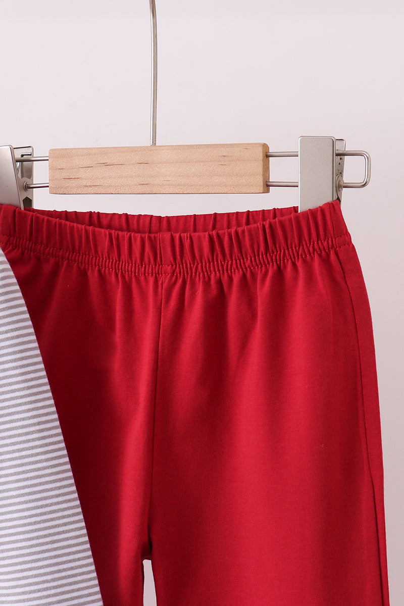 Premium Maroon Alabama elephant embroidery pants set