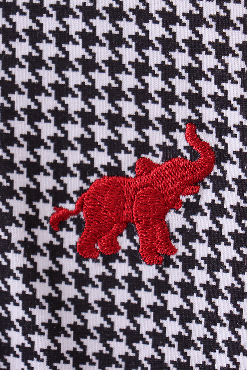 Premium Black Alabama elephant embroidery vest