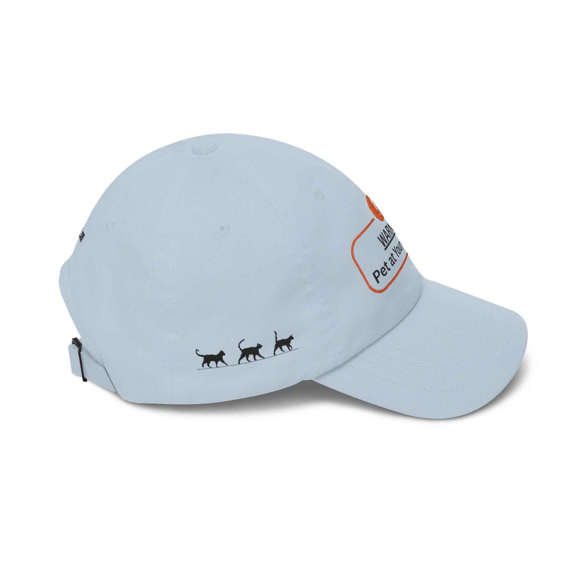 Warning: Pet at Your Own Risk Hat – Sassy Cat Embroidered Dad Cap