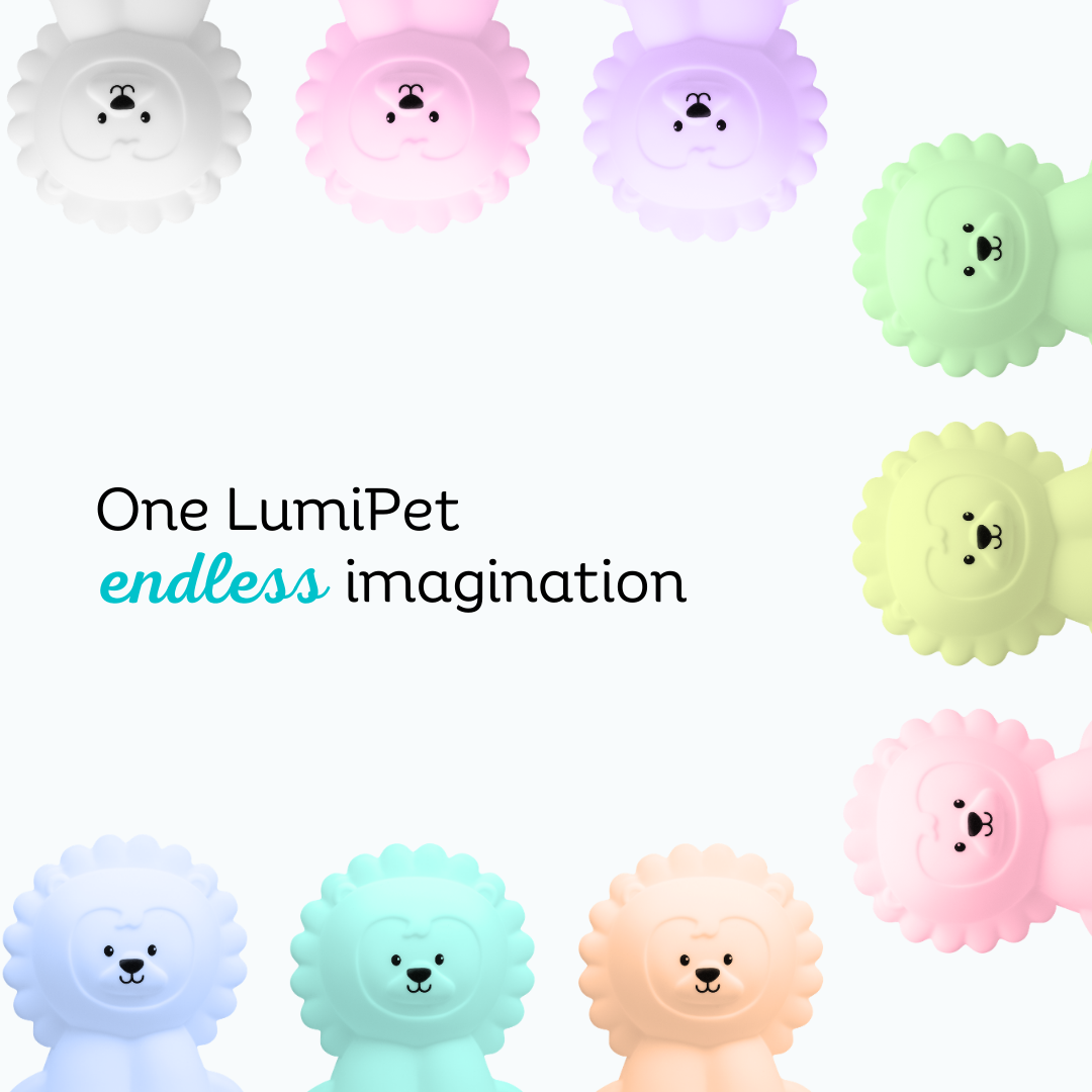 LumiPets® Luther the Lion- Children's Touch Night Light