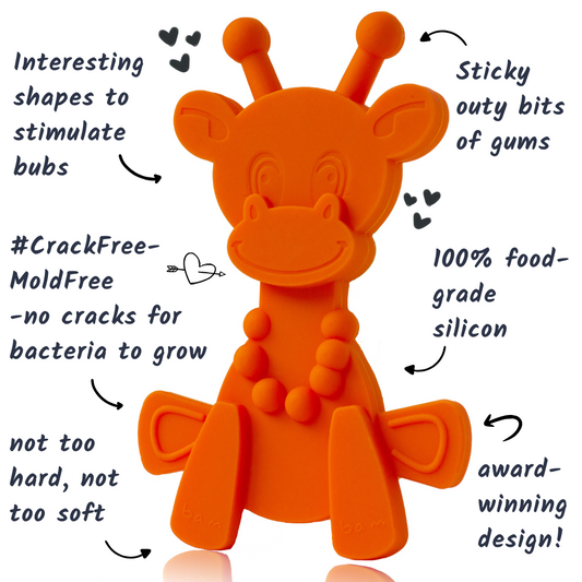 Little bamBAM Baby Teething Toy – Orange