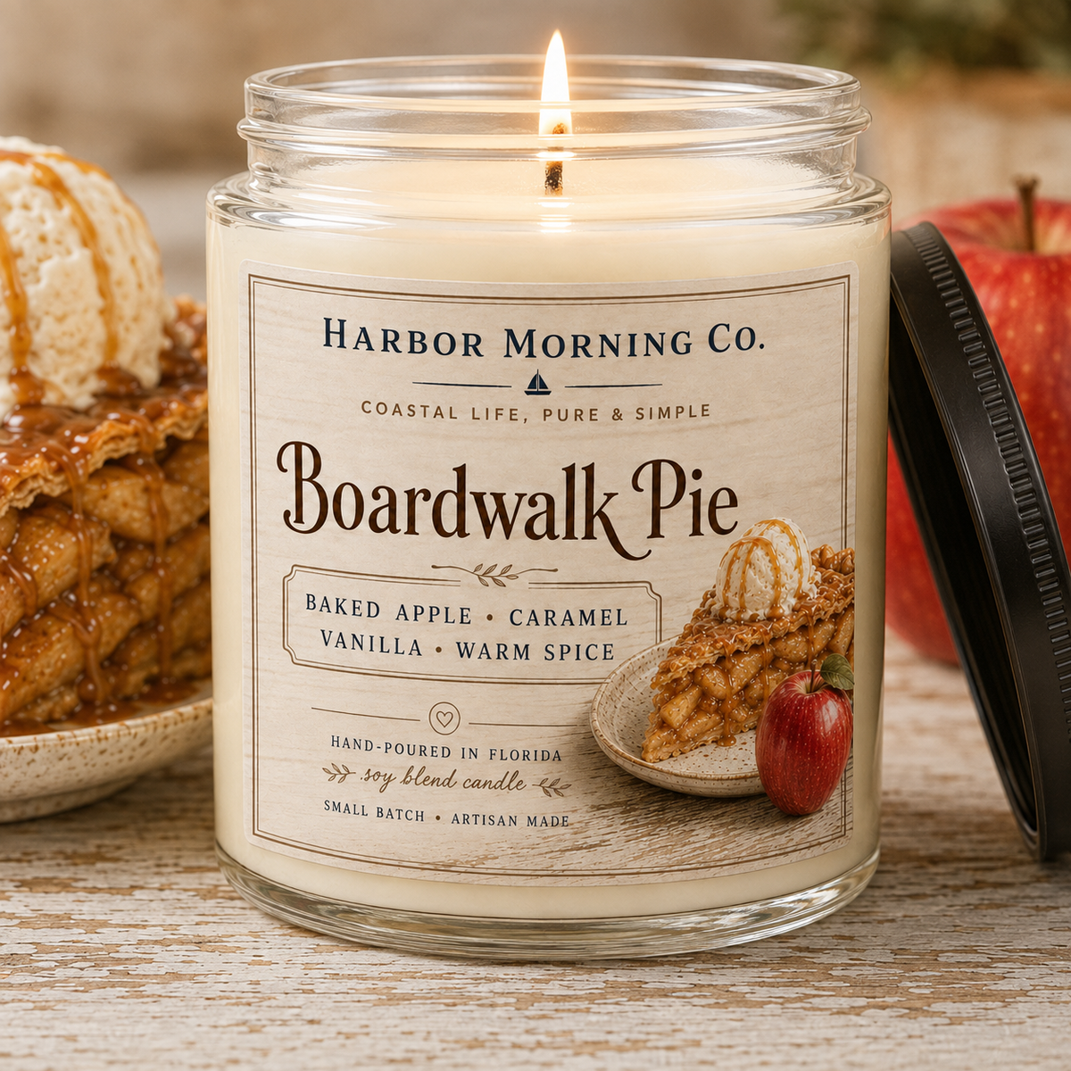Boardwalk Pie | 8 oz Soy Candle